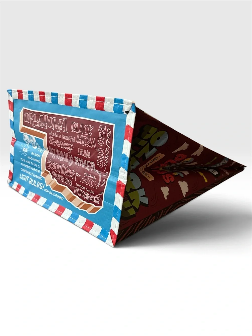 2024 Trader Joe’s Oklahoma Reusable Grocery Tote Bag - Blue
